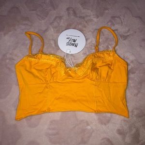 BRAND NEW Princess Polly Orange Lace Cami
